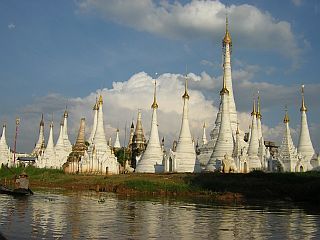 Pagodas along the lake