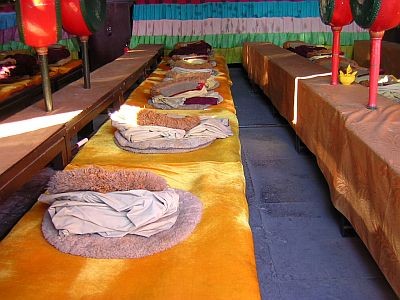 Inside of Puning Si temple in Chengde