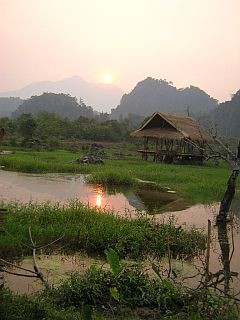 Sunset in Vang Vieng