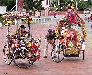 Colourful trishaw