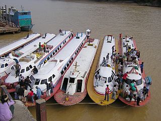 Express boats on the Sarawak rivers