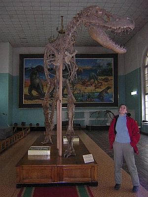 Cornelia and a Mongolian dino