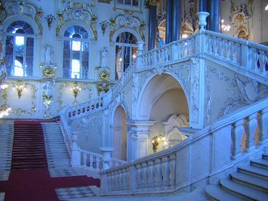 Big stairway in the Winter Palace