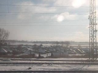 View from the train to Irkutsk