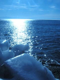 The cold Baikal Lake