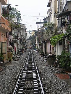 Main railway through Hanoi